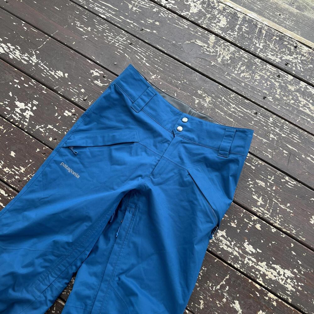 (S) Patagonia Snowshot Pants Big Sur Blue Ski Snow - Picture 3 of 6